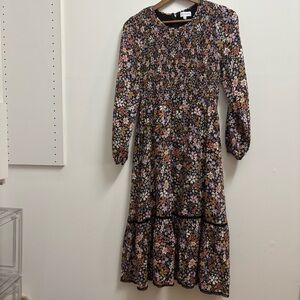 Lost + Wander Multicolor Floral Long Sleeve Dress